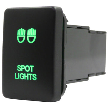 Push Switch suit Toyota Small - Green LED - 50 Styles