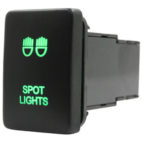 Push Switch suit Toyota Small - Green LED - 50 Styles - 0