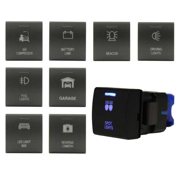 Push Switch suit Toyota Square - Deep Blue LED - 46 Styles