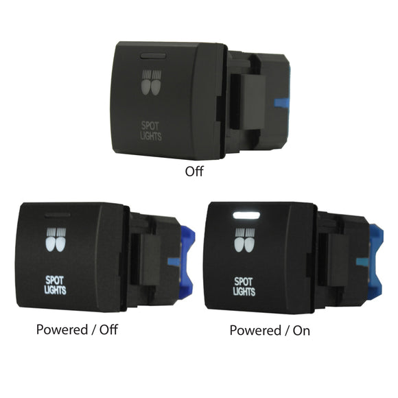 Push Switch suit Toyota Square - White LED - 46 Styles