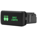 Push Switch suit Toyota Large Horizontal - Green LED - 33 Styles-2