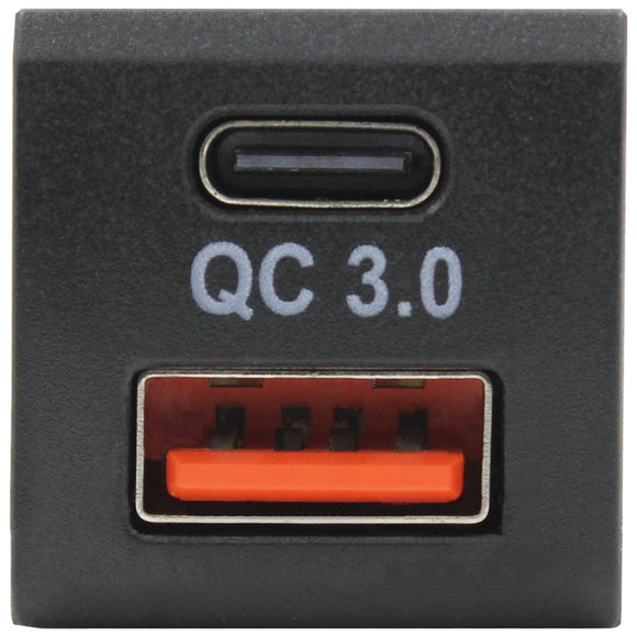 Type C + QC USB Charger - suit Toyota Square