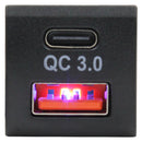 Type C + QC USB Charger - suit Toyota Square-1