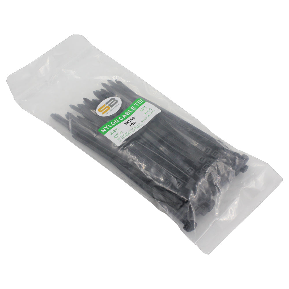 black cable tie