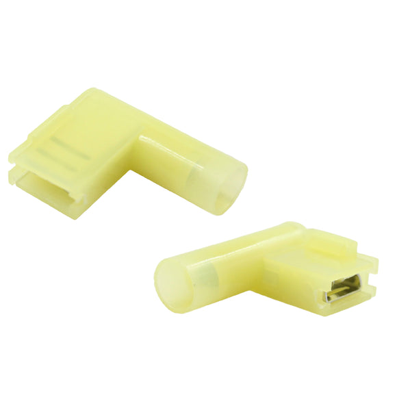 Yellow 90°/Flag Spade Terminals