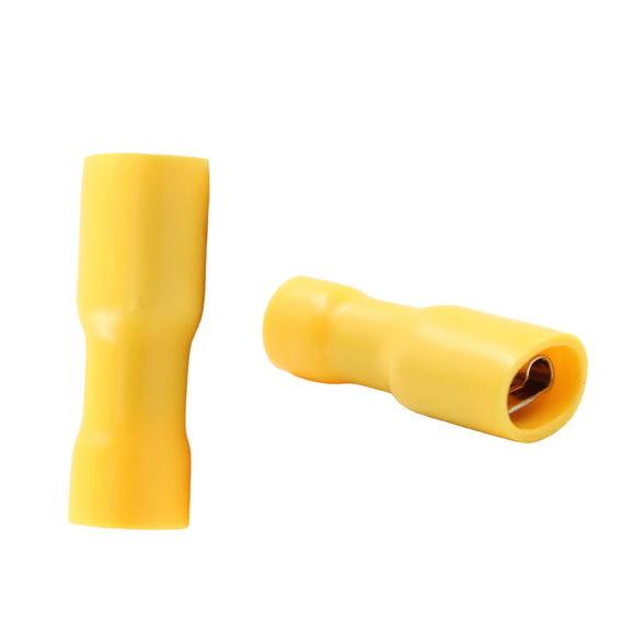 6.3mm Female Spade Terminals Yellow