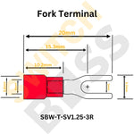 Insulated Fork Spade Crimp Terminal