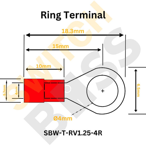 Insulated Ring Crimp Terminal