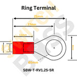 Insulated Ring Crimp Terminal