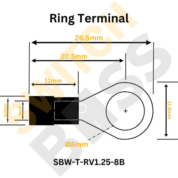 Insulated Ring Crimp Terminal