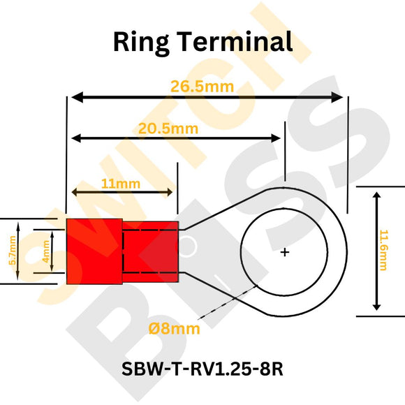 Insulated Ring Crimp Terminal