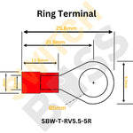 Insulated Ring Crimp Terminal