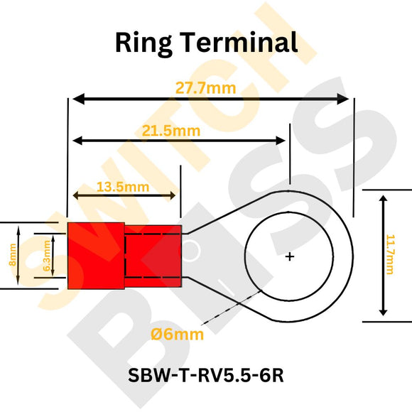 Insulated Ring Crimp Terminal
