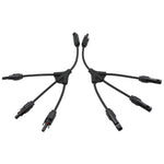 MC4 3-into-1 Branch Connector Flexible Cable Set