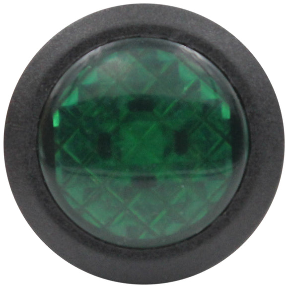 20mm Mini Round Green (12v)