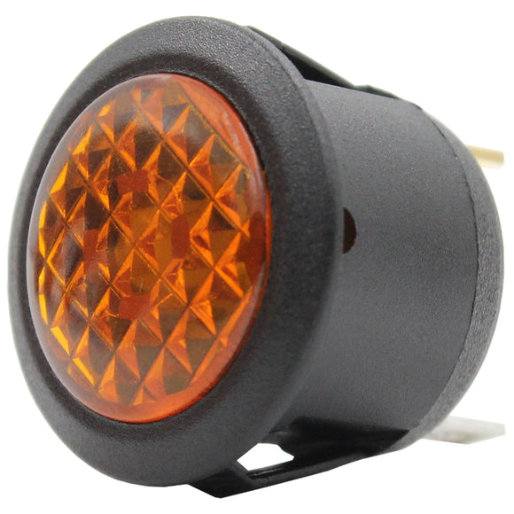 20mm Mini Round LED Orange (12v)