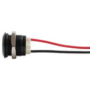 12mm Etched Dash Indicator LED - Black Aluminium-4