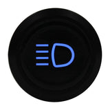 16mm Etched Dash Indicator LED - Black Aluminium