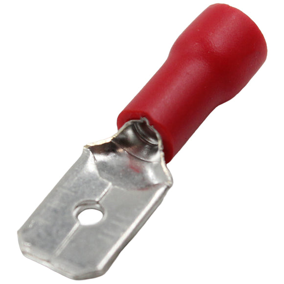 Red 6.3mm Male Spade Terminals