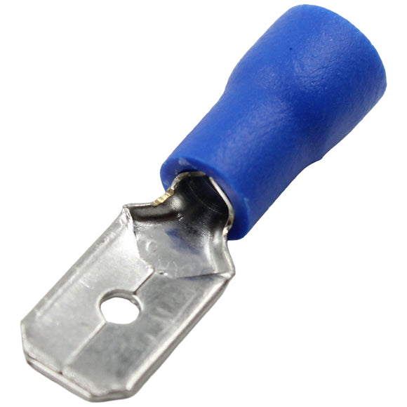 Male Spade Terminals Blue