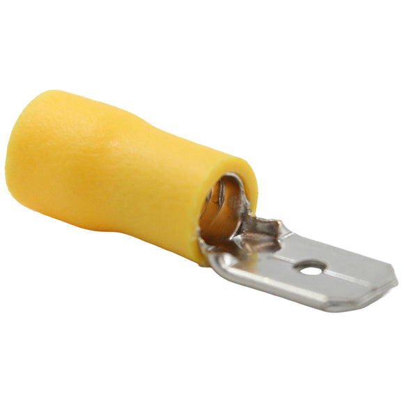 Yellow 6.3mm Male Spade Terminals