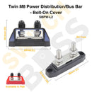 Sizing Guide Twin M8 Power Distribution/Bus Bar - Bolt-On Cover