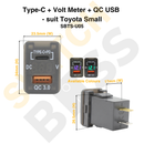Type C + QC USB Charger - suit Mitsubishi Small-8
