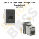 UHF RJ45 Dash Pass Through - suit Toyota Small-6