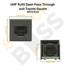 UHF RJ45 Dash Pass Through - suit Toyota Square-7