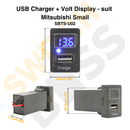 USB Charger + Volt Display - suit Mitsubishi Small-6