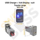 USB Charger + Volt Display - suit Toyota Large-6