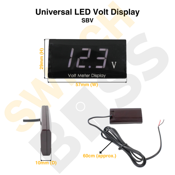 Universal LED Volt Display