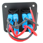 2 Gang Rocker Switch Panel - Red