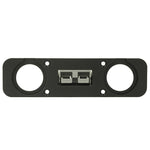 Flush Mount 50A Anderson Plug + 2 Round Cut-outs 