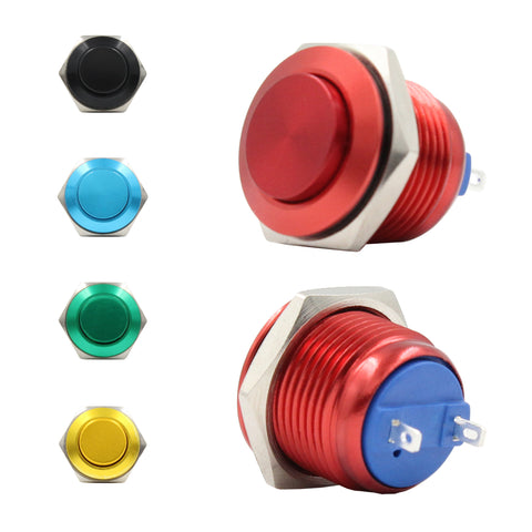 16mm Aluminium (On)-Off Push Button Switch (T-A02 Series)