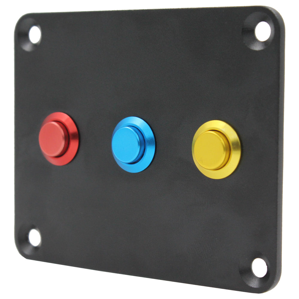 12mm Anodised Aluminium Latching Push Button Switch (T-A11 Series)