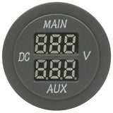 Dual Volt Meter - Round