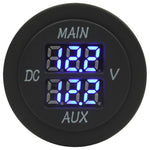 Dual Volt Meter - Round