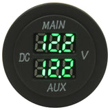 Dual Volt Meter - Round