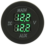 Dual Volt Meter - Round