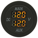 Dual Volt Meter - Round