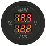 Dual Volt Meter - Round