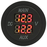 Dual Volt Meter - Round
