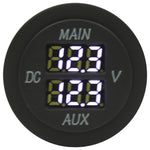 Dual Volt Meter - Round