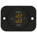 volt meter round orange