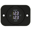 volt meter round white light