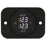 Dual Volt Meter - Round