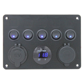 Round Toggle Switch Panel