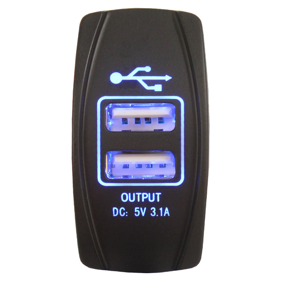 rocker switch usb charger