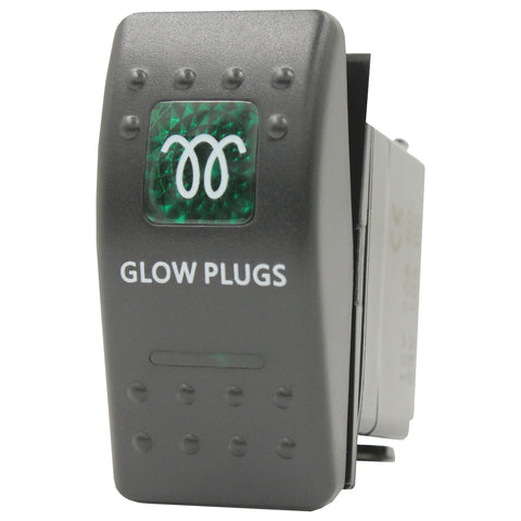 Green LED Rocker Switch by Switch Boss - 93 Styles Available!